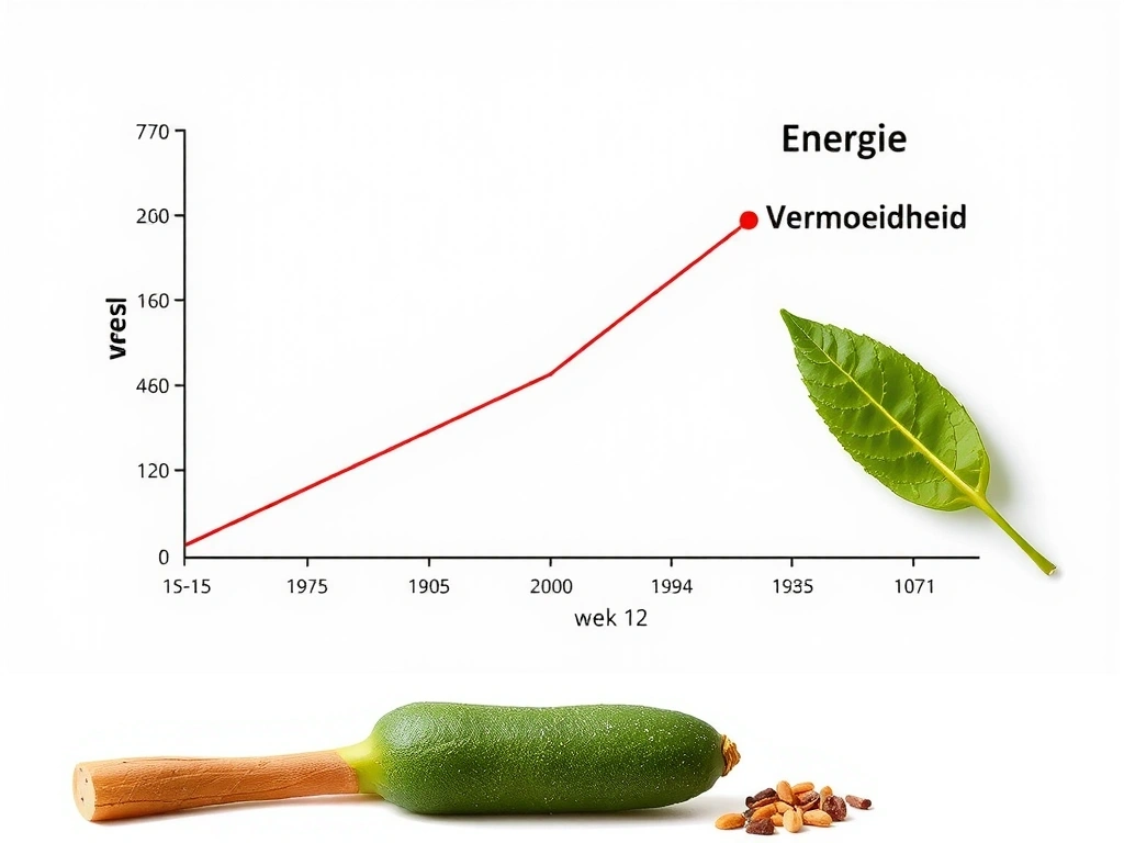 Grafiek energie vermoeidheid
