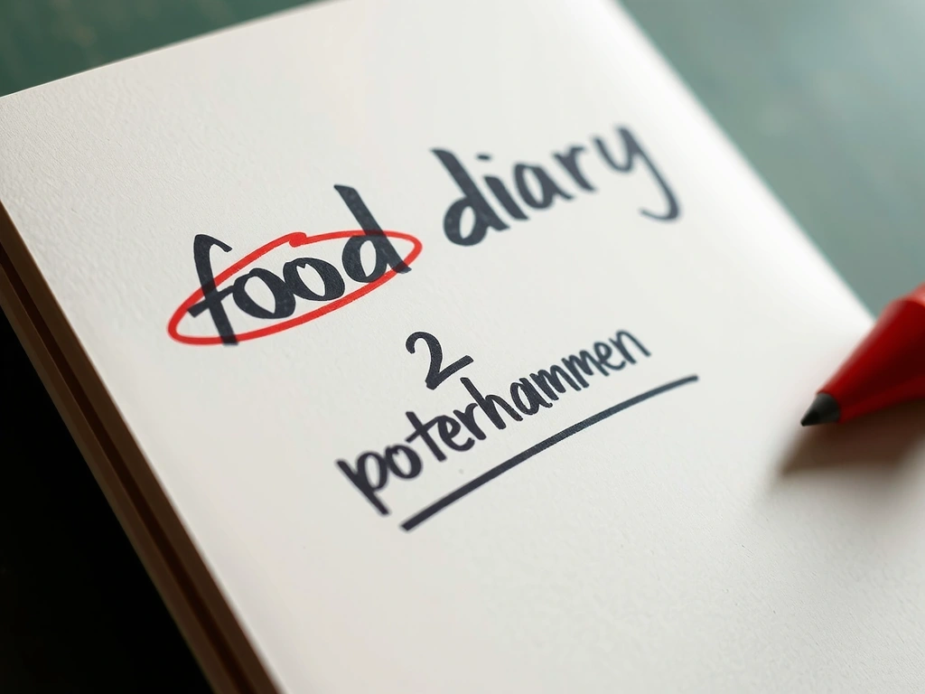 Handgeschreven eetdagboek analyse